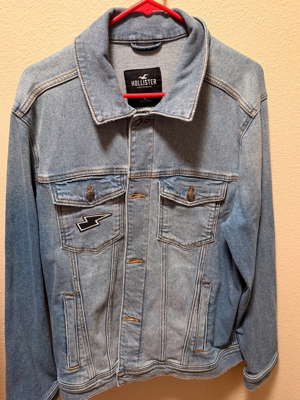 Hollister Men's Light Blue Denim Jacket